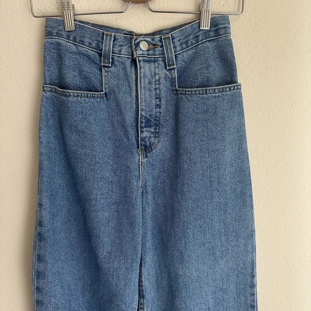 Zonz Wide Leg Skate Jeans Mens 25 Blue Vintage 90s Baggy High Rise Denim